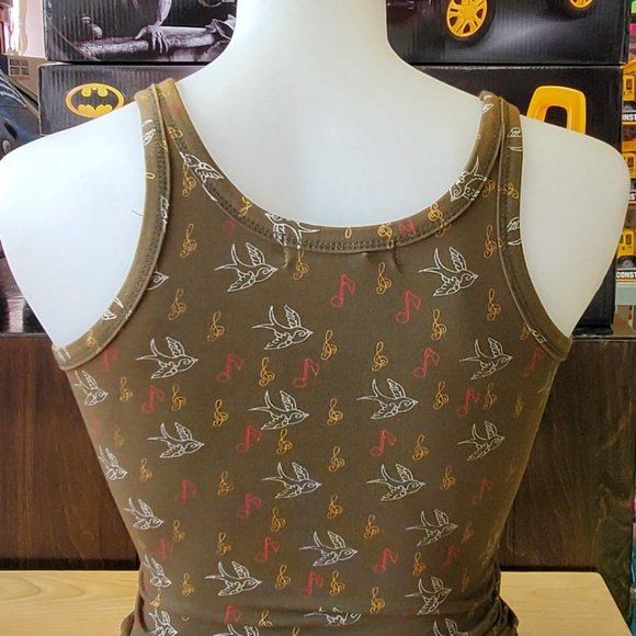 Singing Swallow Print Tank Top - Picture 3 of 5